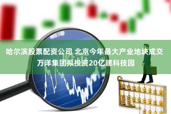 哈尔滨股票配资公司 北京今年最大产业地块成交 万洋集团拟投资20亿建科技园